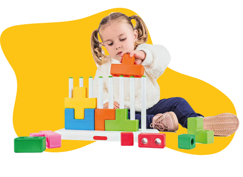 Brinquedo Mini Jogo Didático Peças de Encaixar - Poliplac